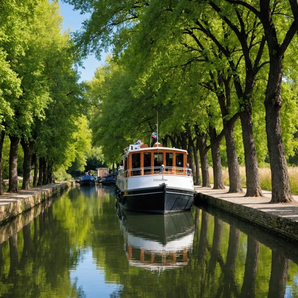 Quels sont les meilleurs itinéraires pour une croisière en péniche sur le canal du Midi, France?