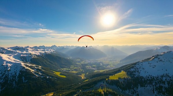 Volez au-dessus des paysages : baptême de parapente à peisey-vallandry